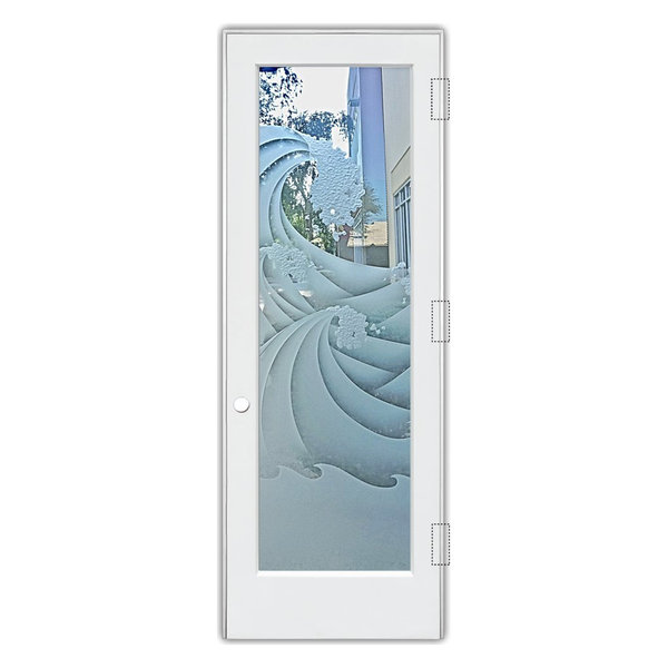 Interior Door, High Seas, 3D Clear, Oceanic, Primed, 30x84