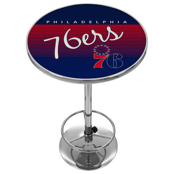 Bar Table - Philadelphia 76ers Hardwood Classics Bar Height Table