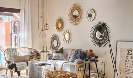 Déco de printemps : Adoptez les miroirs en rotin !