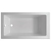 Drop-In White Soaking Bathtub, Fiberglass Acrylic, 48"l X 32"w X 19"h