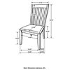 Coaster Nogales Wood Slat Back Side Chairs Coastal Gray