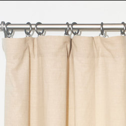 Washed Belgian Linen Drapes-Sand - Curtains
