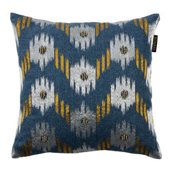 Ikat Chevron 18 in. Square Toss Pillow - Decorative Pillows