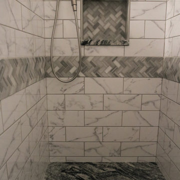 Soft White-Grey Bathroom Redesign