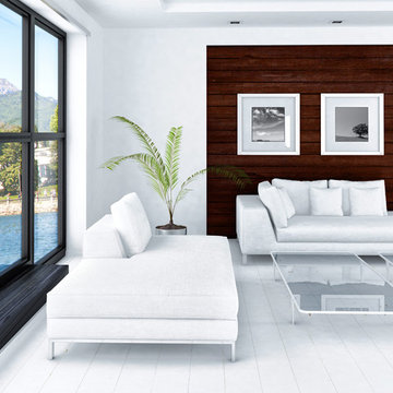 Decorative Accent Wall - Thermally Modified Lumber