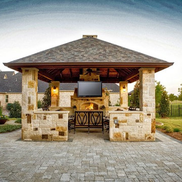 Prosper, TX Cabana & Fireplace