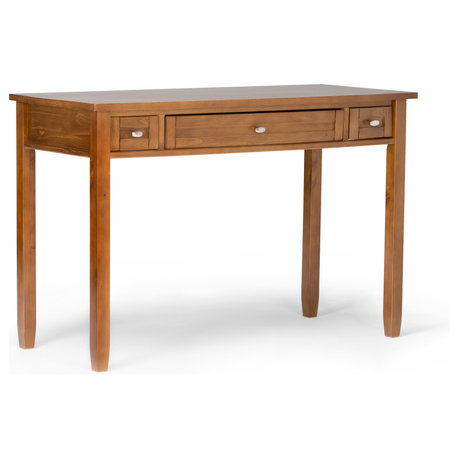 Warm Shaker SOLID WOOD Desk, Light Golden Brown