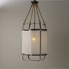 White Linen Shade Ceiling Lamp S, Andrew Martin French Laundry