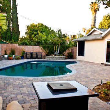 Curved Planters and Pool Deck Redo - View 5