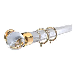 Acrylic Drapery Hardware - Curtain Rods