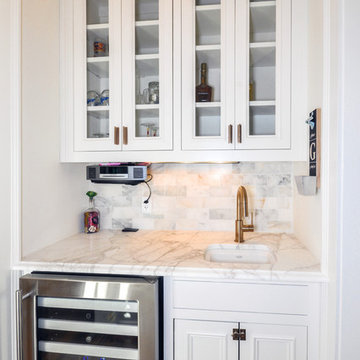 Vickery Kitchen gets facelift with new recessed off white cabinets