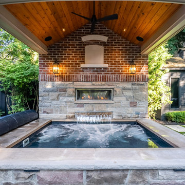 Custom pool, spa, and water features