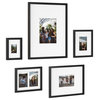 Gallery Wall Matted Picture Frame Set, Black