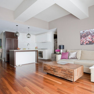 Kitchen Island Stamen Pendants Featured in Designer's Sustainable Starter Apartm