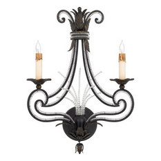Quoizel Brittany Serengeti Black 2-Light Wall Sconce