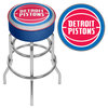Bar Stool - Detroit Pistons Logo Stool with Foam Padded Seat