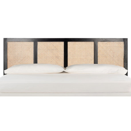 Safavieh Vienna Cane Headboard Black King