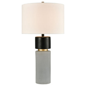 Table Lamp Horn Shaped Brushed Nickel Finish 3 Way Switch 25 Inch 