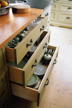 Dishes In Drawers