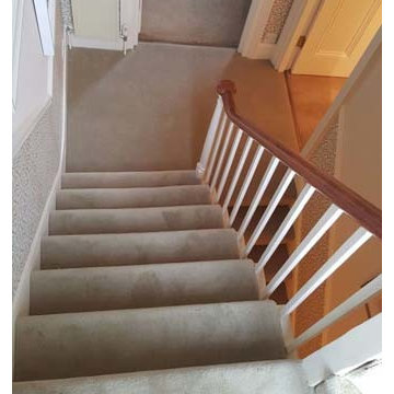 Grey Stairs Carpet Installation