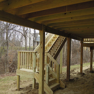 Treated Lumber 2-Tier Decks, Milford Ohio are