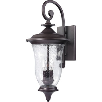 Trinity 3-Light Outdoor Wall Sconce, Oil Rubbed Bronze