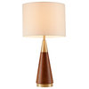 INK+IVY Chrislie Triangular Table Lamp Gold/Brown