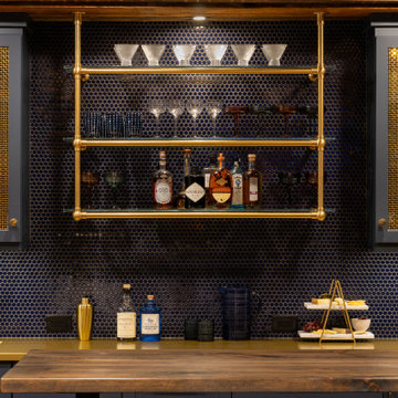 Moody Basement Blues: Remodel Transforms 1887 Cellar to Stunning Living Space