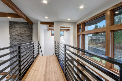 Hallway - contemporary hallway idea in Seattle