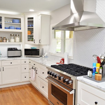 Monticello, IN. Haas Signature Collection. Unique Multi-Surfaced Kitchen