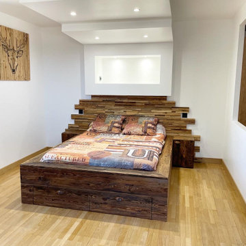 CONCEPTION ET FABRICATION D’UN LIT SUR MESURE À MONTAGNY PRÈS DE LYON