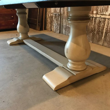 Double Pedestal Tables Made with New Wood