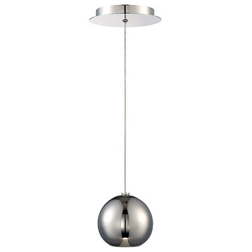 Modern Forms PD-15604 Acid 5"W LED Suspended Mini Pendant - Polished Nickel