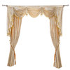 Luxurious Window Curtain, Cozy Feeling, 100"x96", 2 Panels With Valance