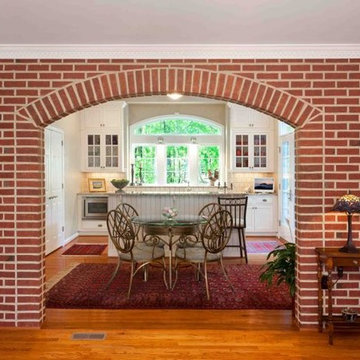 Brick Archway from Living Room to Kitchen