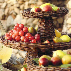 Roost Rustic Willow Vine Pedestal Trays - SKU: TE340 - Major Kitchen Appliance Parts And Accessories