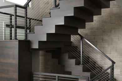 Inspiration for a staircase remodel in Wichita