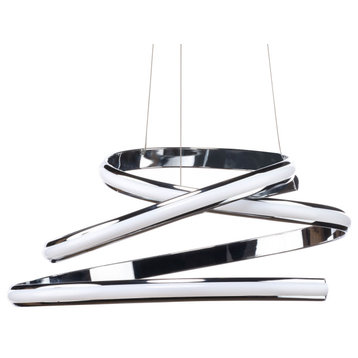 Oslo Chandelier Adjustable Integrated LED, Dimmable, Chrome