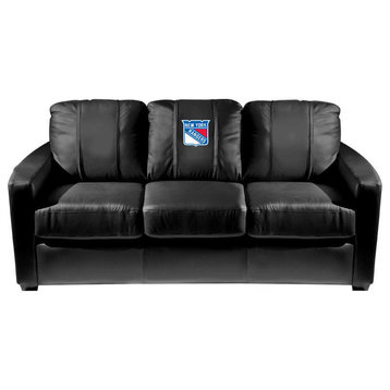 New York Rangers NHL Silver Sofa