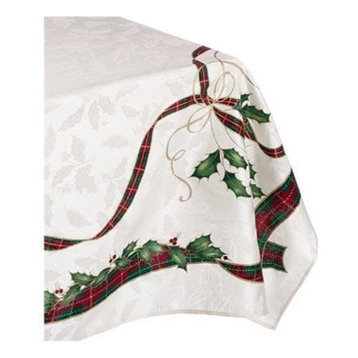 Lenox Holiday Nouveau Multicolored 70" Oblong Tablecloth