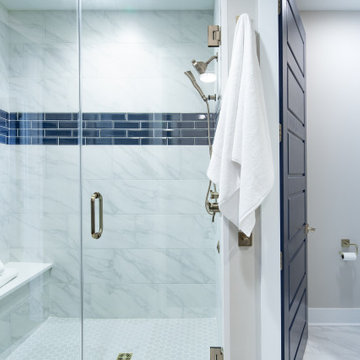 Elegant Blue & Gold Schemed Penthouse with a Notre Dame View