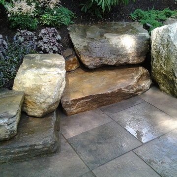 Natural Stone Patio Oasis
