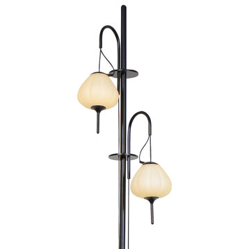 Lecce 70" Height ETL Certified Integrated LED Floor Lamp, Black