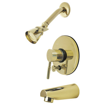 Kingston Brass KB869.0DL Concord Tub and Shower Trim Package - Polished Brass