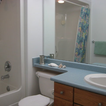 accessible bathroom with antimicrobial surfaces
