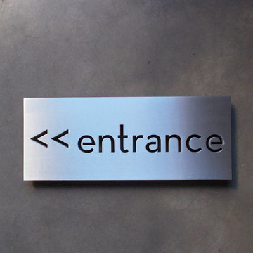 modern house numbers - plaques