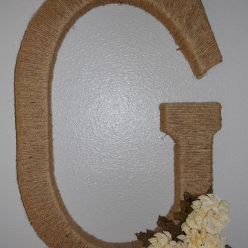 Twine Wrapped Initial Wreath for All Seasons
