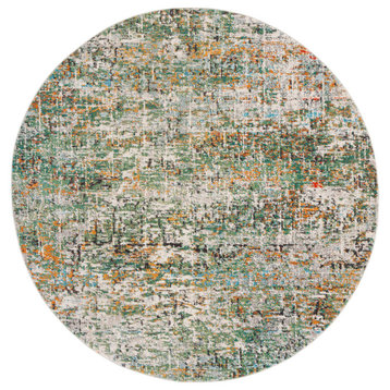 Safavieh Madison Collection MAD460Y Rug, Green/Turquoise, 11' X 11' Round