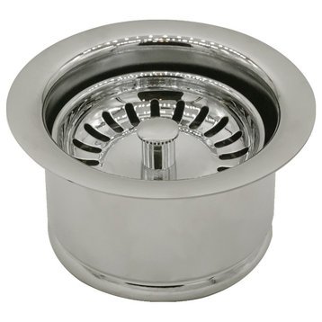 Insinkerator Style Extra-Deep Disposal Flange and Strainer, Polished Nickel