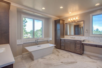 Inspiration for a modern bathroom remodel in Other